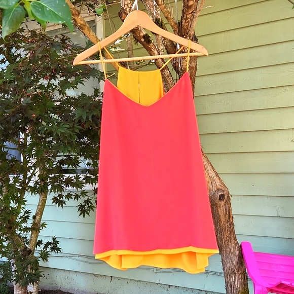 Express Tops - Express Flattering and Flowing Reversable Barcelona Cami sz XL